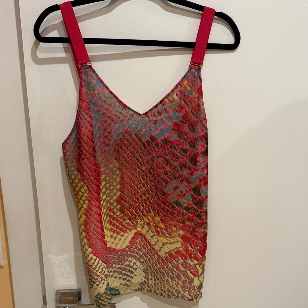 Ramy Brook Multicolor Camisole Bennie Top snakeskin print  XS NWT